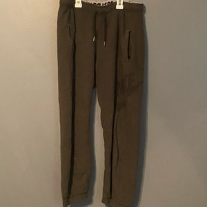 Green Nike sweatpants